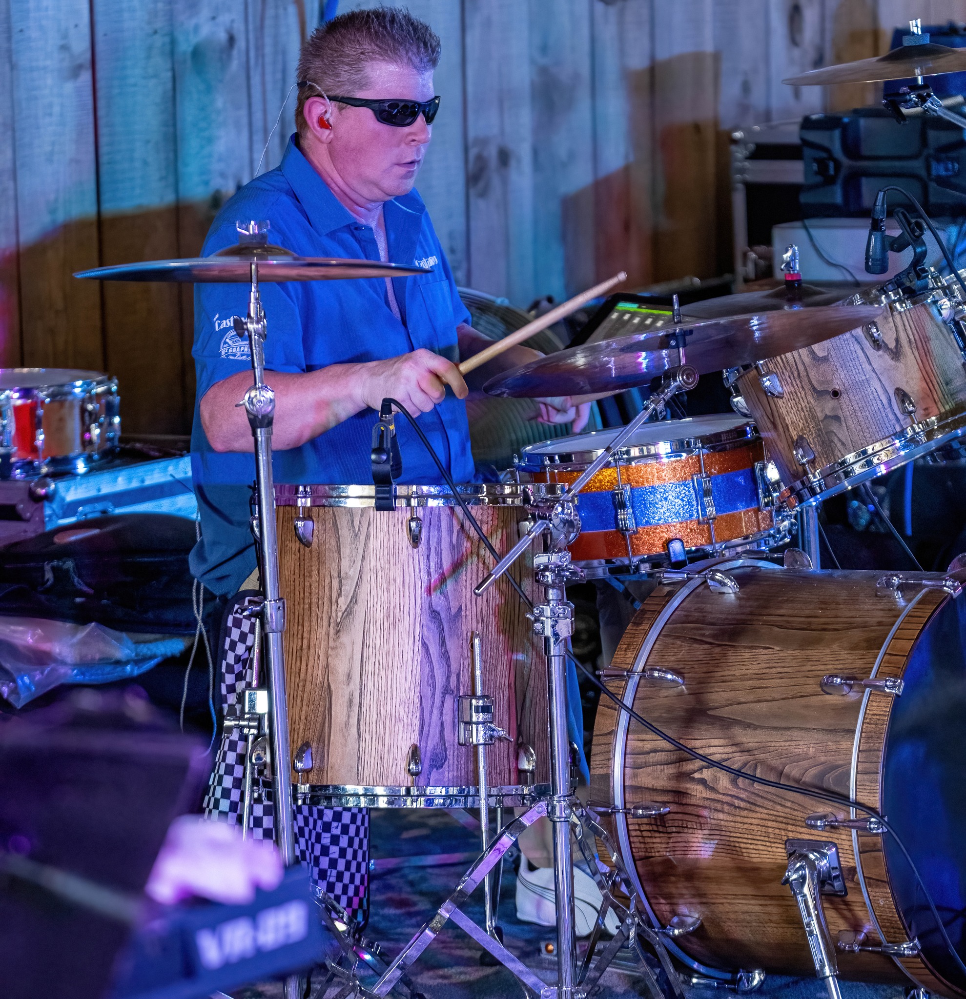 Drummer performing at Summerfest